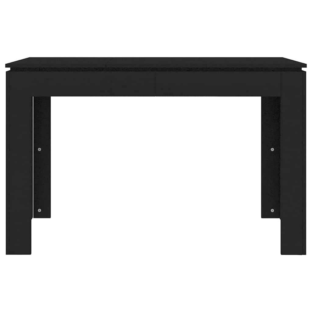 Blagovaonski stol crni 120 x 60 x 76 cm konstruirano drvo