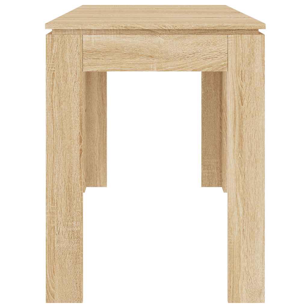 Blagovaonski stol boja hrasta 120x60x76 cm konstruirano drvo