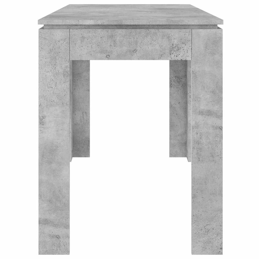 Blagovaonski stol boja betona 120x60x76 cm konstruirano drvo
