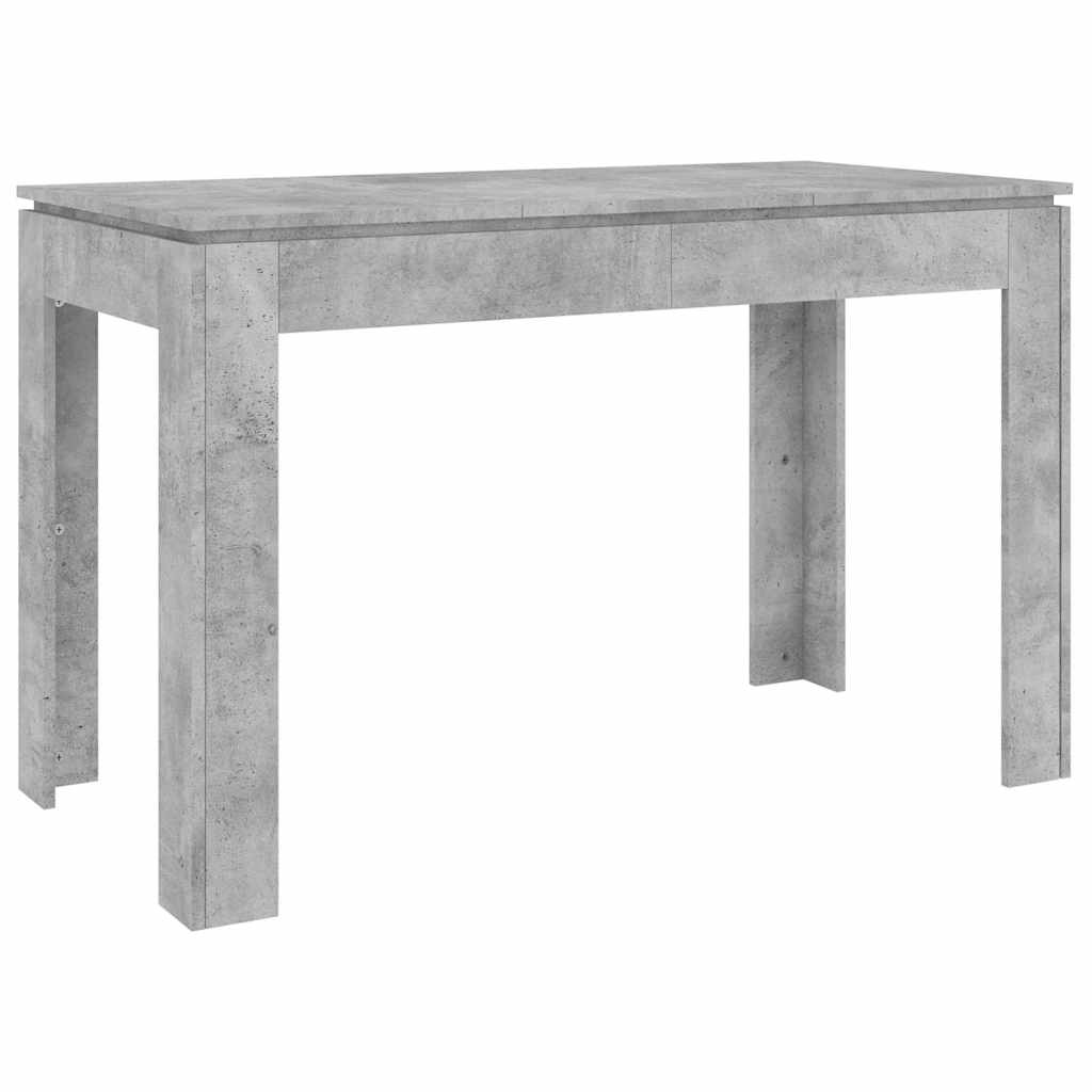 Blagovaonski stol boja betona 120x60x76 cm konstruirano drvo