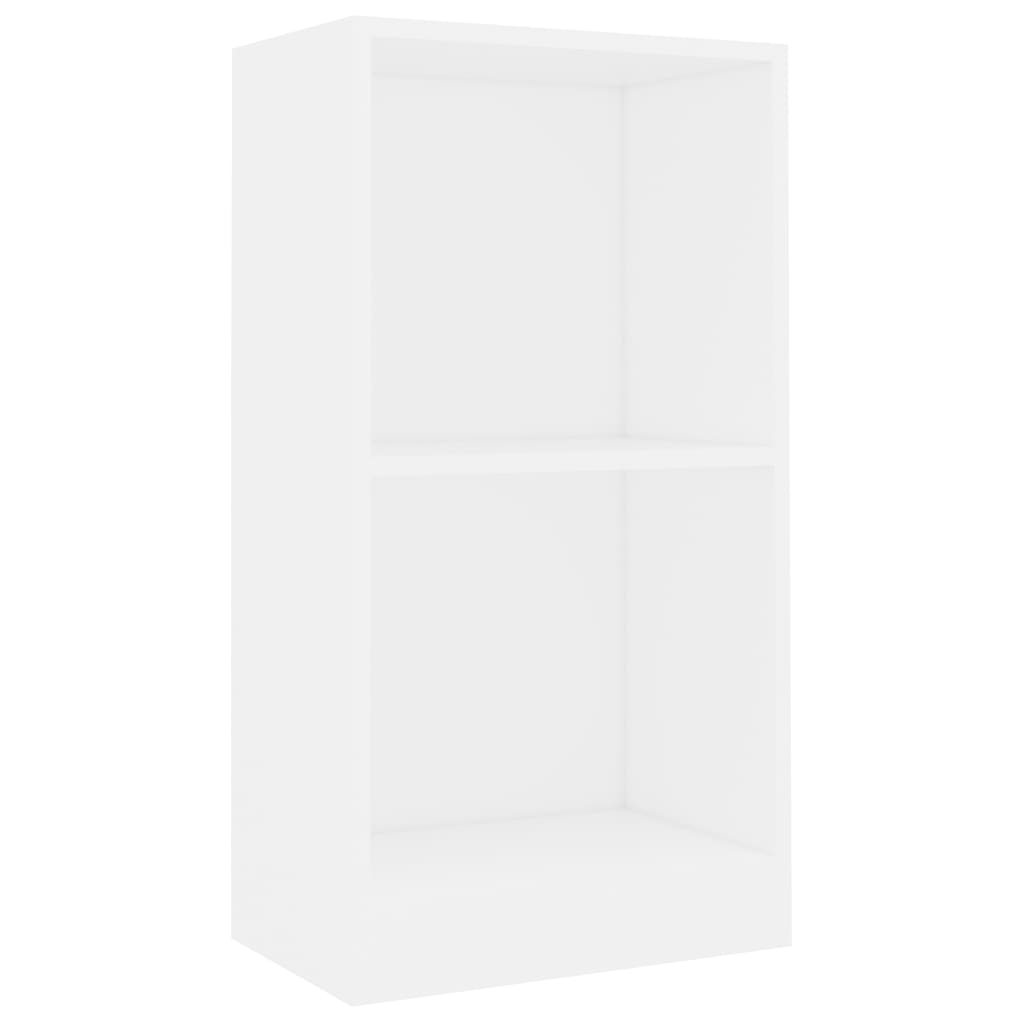Polica za knjige bijela 40 x 24 x 75 cm od konstruiranog drva