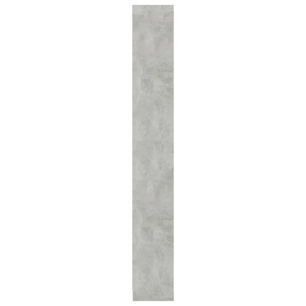 Ormarić za knjige s 5 razina boja betona 40x24x175 cm drveni
