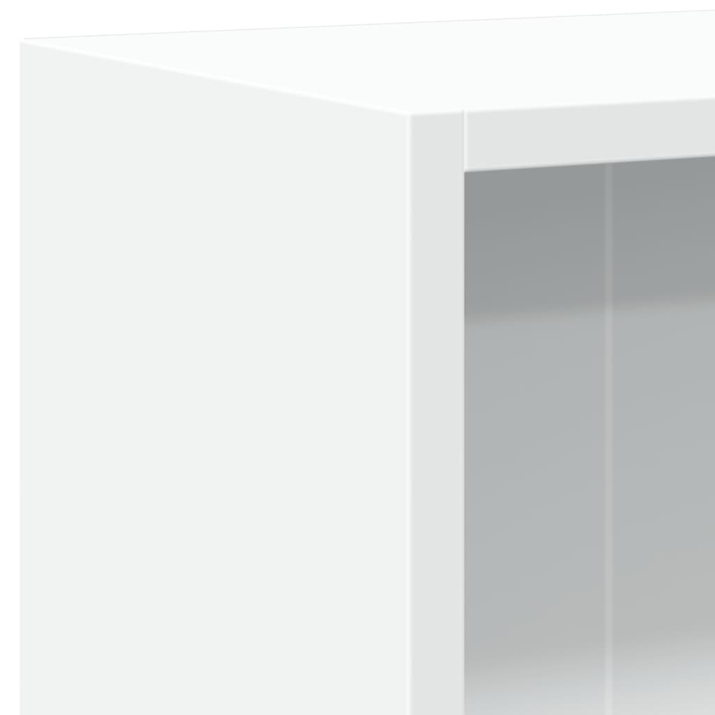 Polica za knjige bijela 60 x 24 x 76 cm od konstruiranog drva