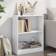 Polica za knjige bijela 60 x 24 x 76 cm od konstruiranog drva
