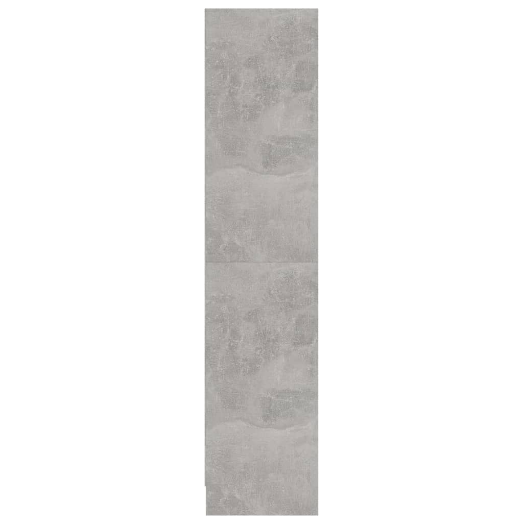 Ormarić za knjige s 3 razine boja betona 60x24x109 cm drveni