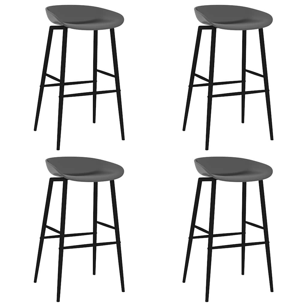 Barske stolice 4 kom sive