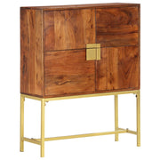 Visoka komoda od masivnog bagremovog drva 80 x 30 x 100 cm