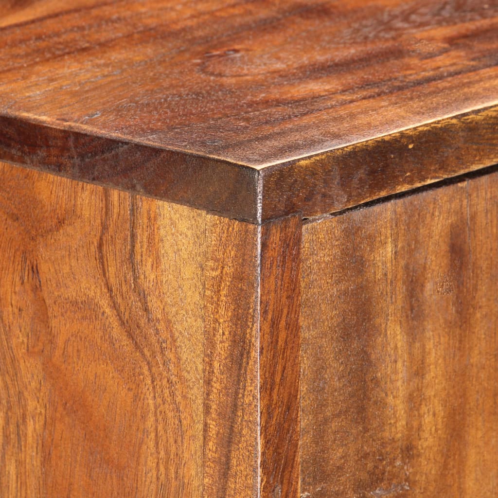 Visoka komoda od masivnog bagremovog drva 80 x 30 x 100 cm