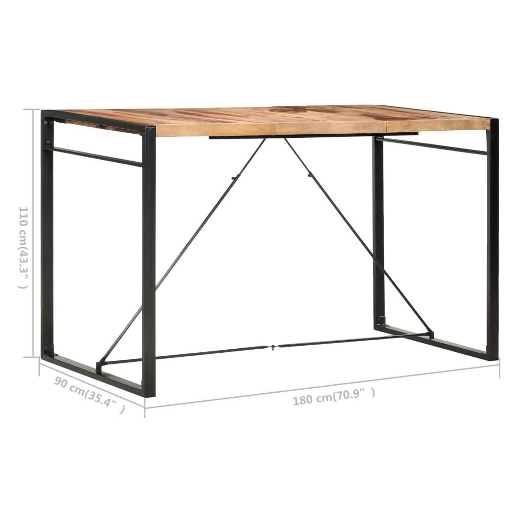 Barski stol od masivnog drva akacije 180 x 90 x 110 cm