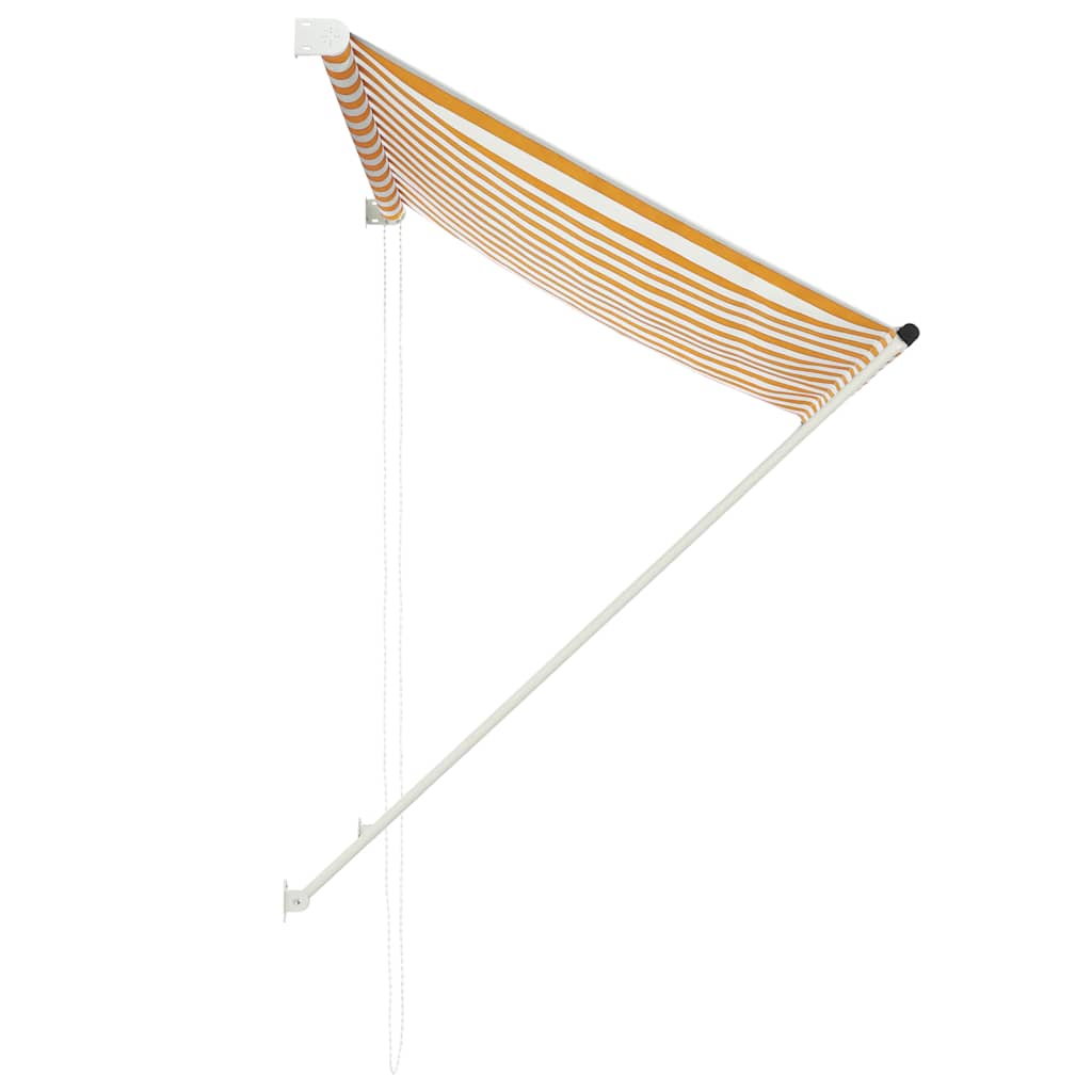 Tenda na uvlačenje 100 x 150 cm žuto-bijela
