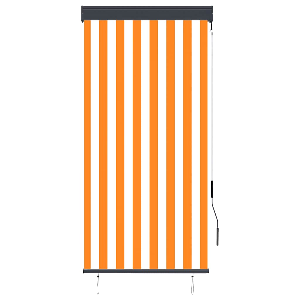 Vanjska roleta 80 x 250 cm bijelo-narančasta