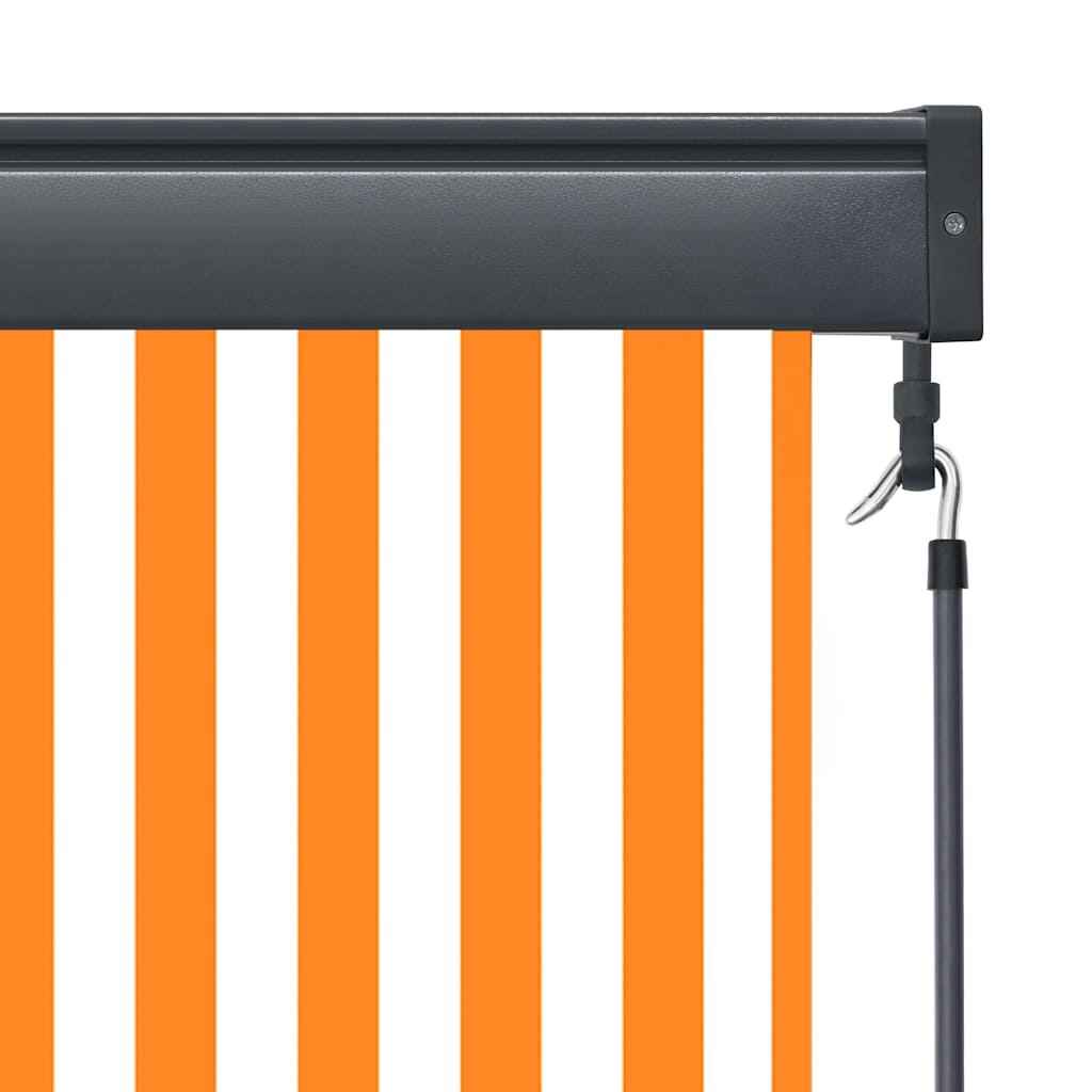 Vanjska roleta 100 x 250 cm bijelo-narančasta