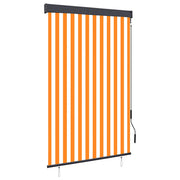 Vanjska roleta 120 x 250 cm bijelo-narančasta