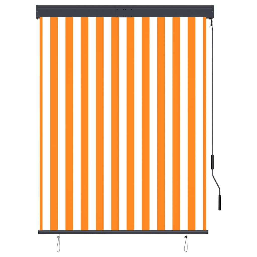 Vanjska roleta 120 x 250 cm bijelo-narančasta