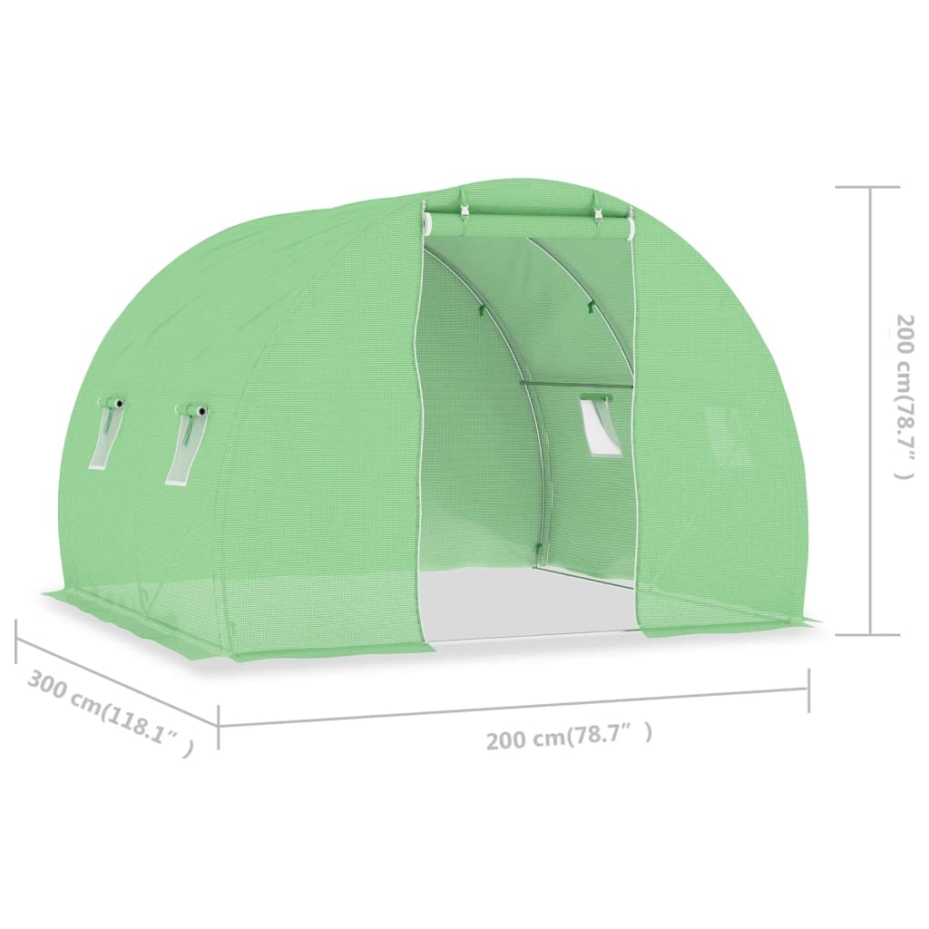 Plastenik 6 m² 3 x 2 x 2 m