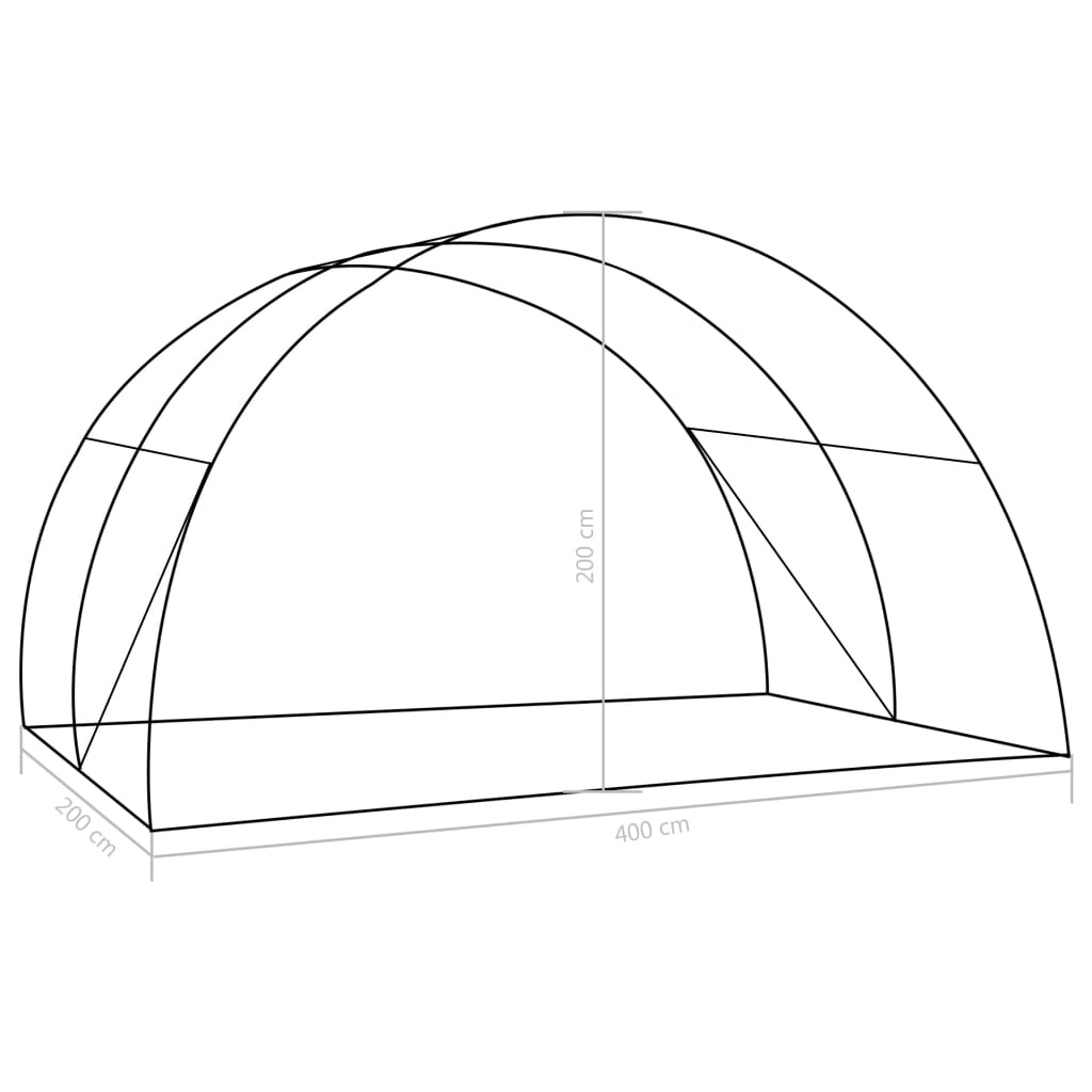 Plastenik 8 m² 2 x 4 x 2 m