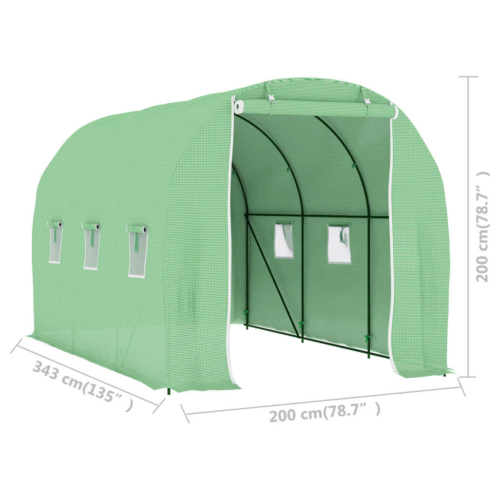 Plastenik 6,86 m² 3,43 x 2 x 2 m