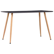 Blagovaonski stol sivi i boja hrasta 120 x 60 x 74 cm MDF