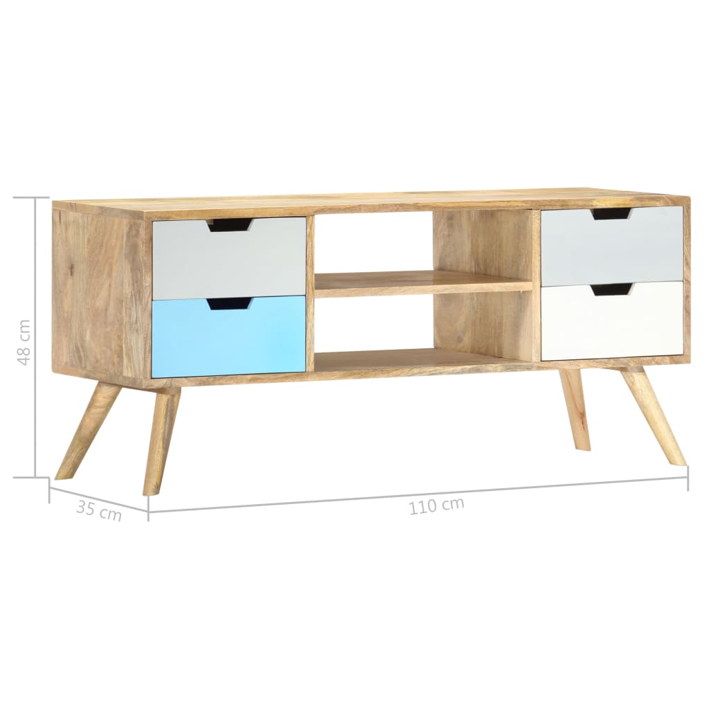 TV ormarić 110 x 35 x 48 cm od masivnog drva manga