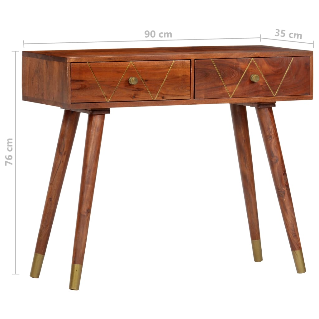 Konzolni stol od masivnog bagremovog drva 90 x 35 x 76 cm