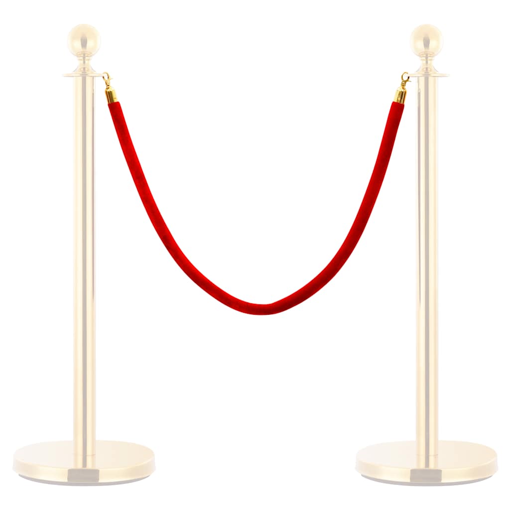 Uže za stupove crveno-zlatno baršunasto