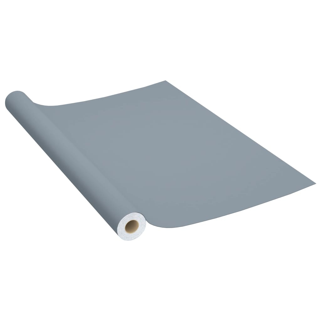 Samoljepljiva folija za namještaj siva 500 x 90 cm PVC