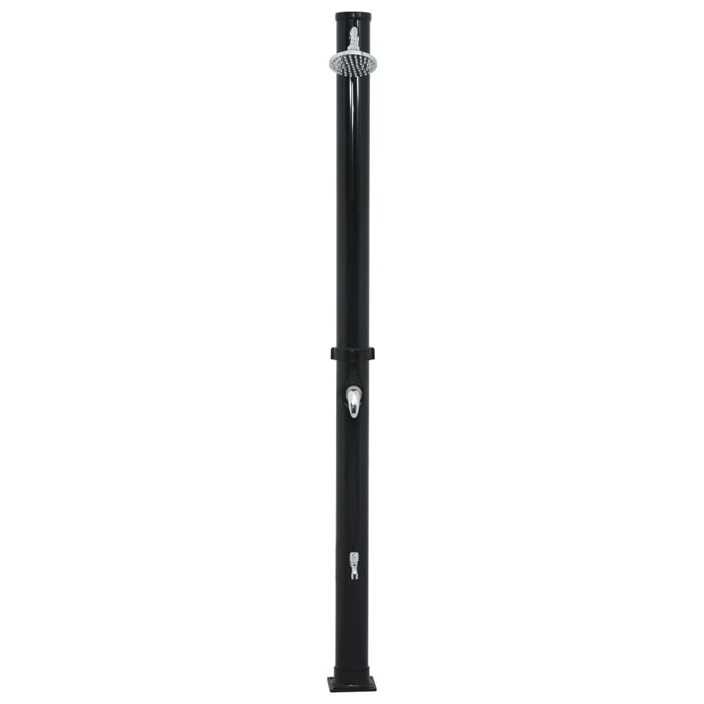 Solarni tuš crni 220 cm 20 L