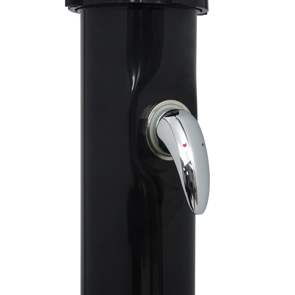 Solarni tuš crni 220 cm 20 L