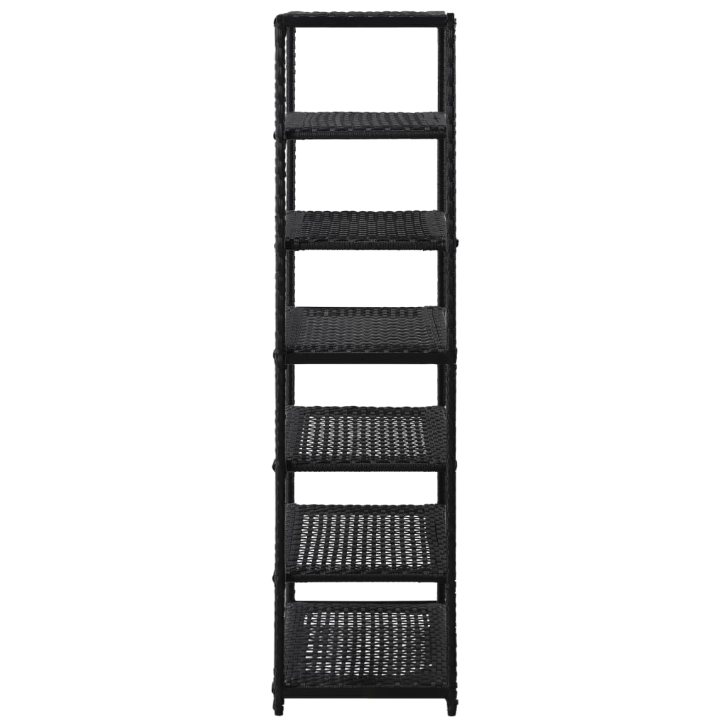 Stalak za cipele crni 50 x 30 x 120 cm od poliratana