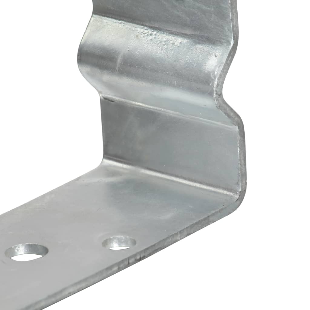 Sidra za ogradu 6 kom srebrna 8 x 6 x 15 cm pocinčani čelik