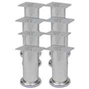 Okrugle noge za kauč 8 kom kromirane 120 mm