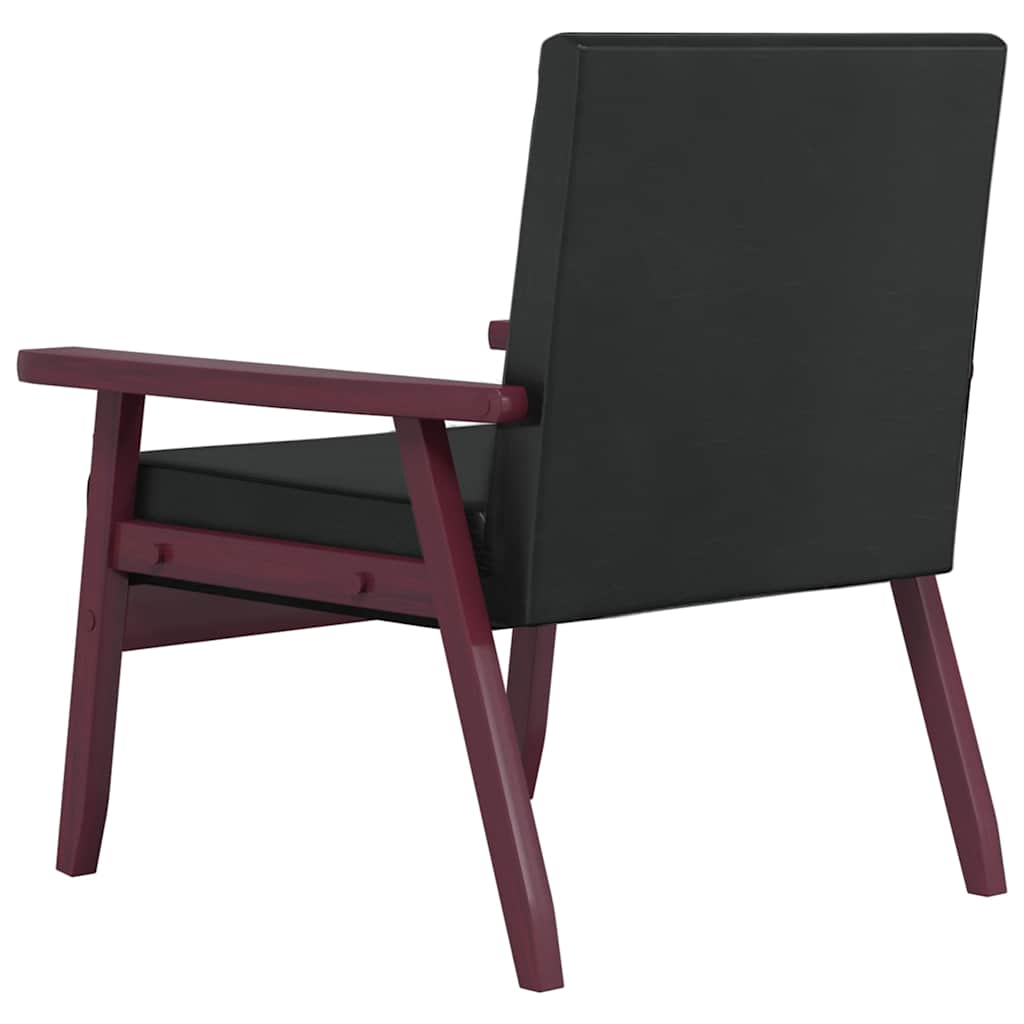 3-dijelni set sofa od umjetne kože crni