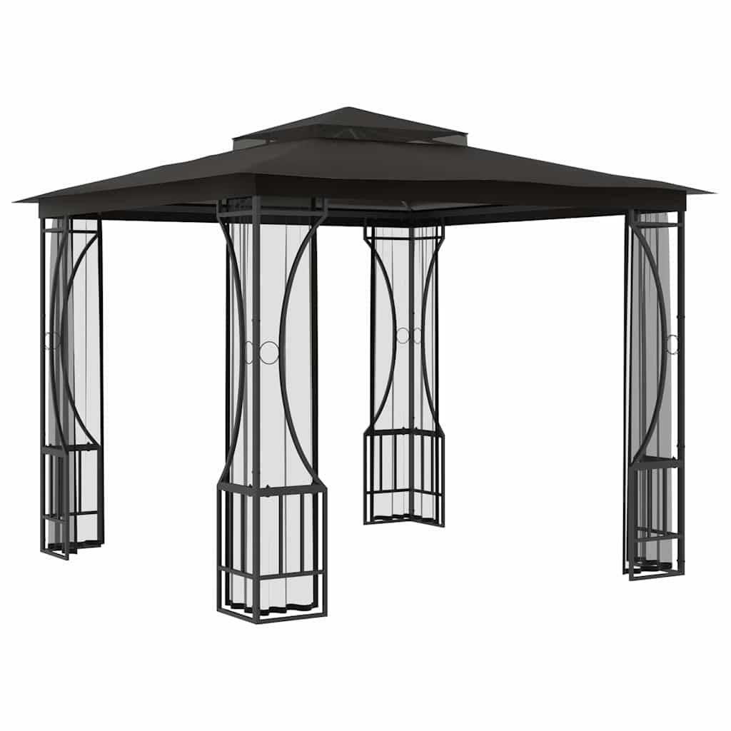 Sjenica s mrežama 300 x 300 x 265 cm antracit