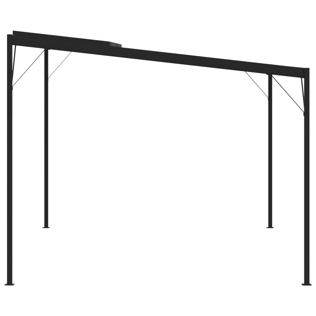 Sjenica s krovom antracit 4 x 3 x 2,5 m od aluminija i čelika