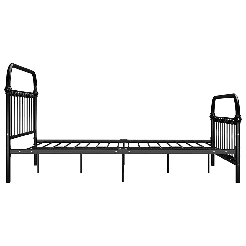Okvir za krevet crni metalni 140 x 200 cm