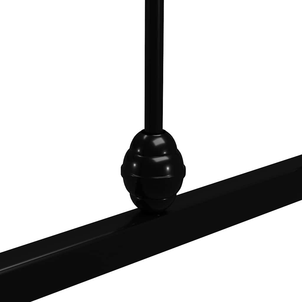 Okvir za krevet crni metalni 160 x 200 cm