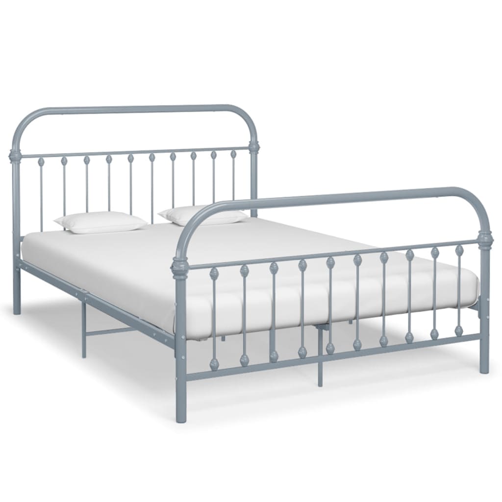 Okvir za krevet sivi metalni 120 x 200 cm