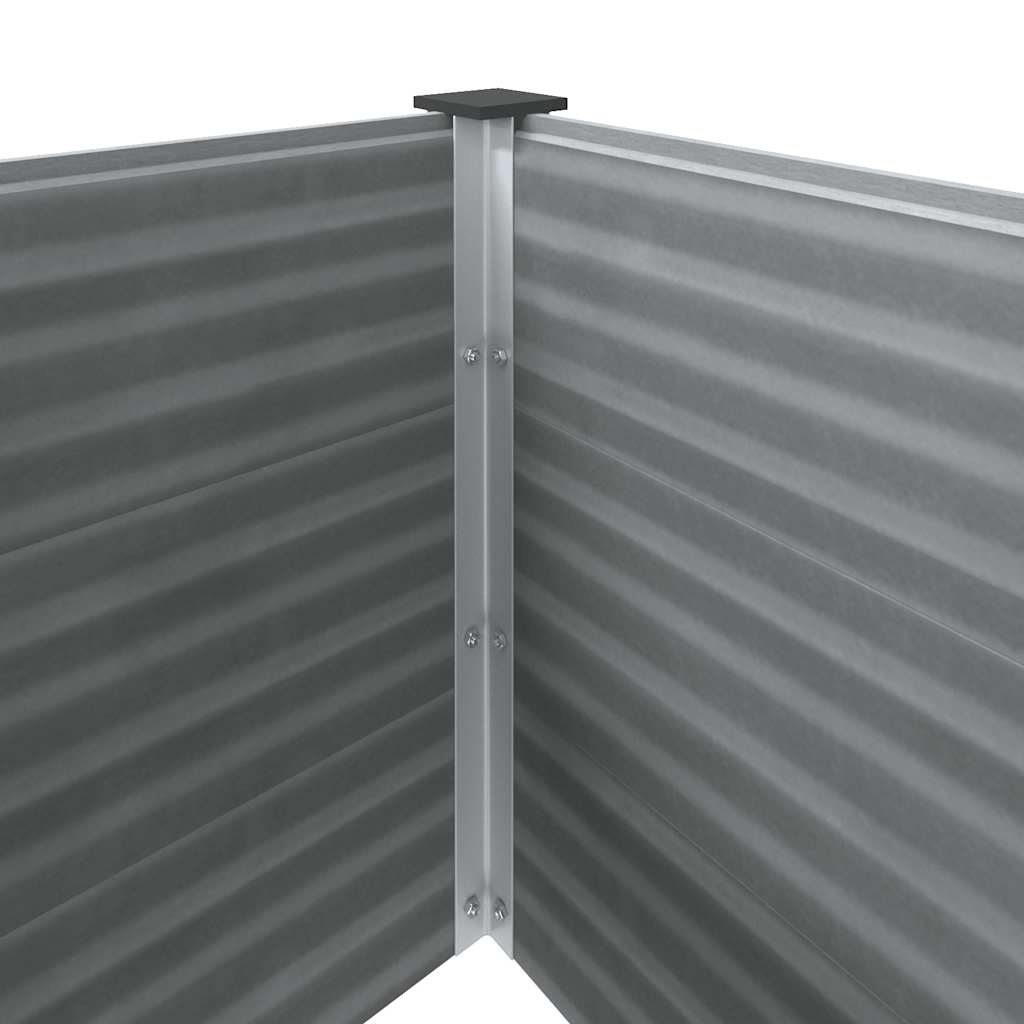 Vrtna posuda za sadnju 250 x 100 x 54 cm WPC siva
