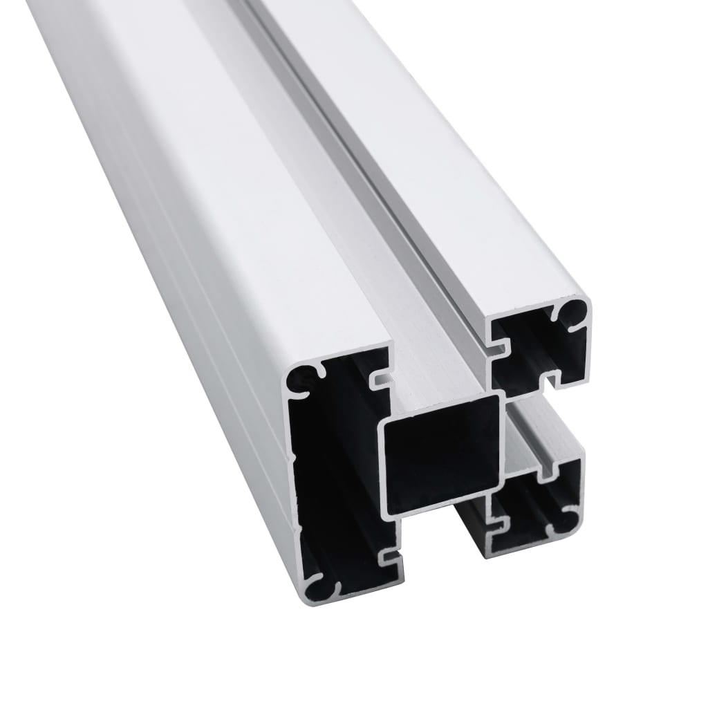 Stupovi za ogradu 3 kom aluminijski 185 cm
