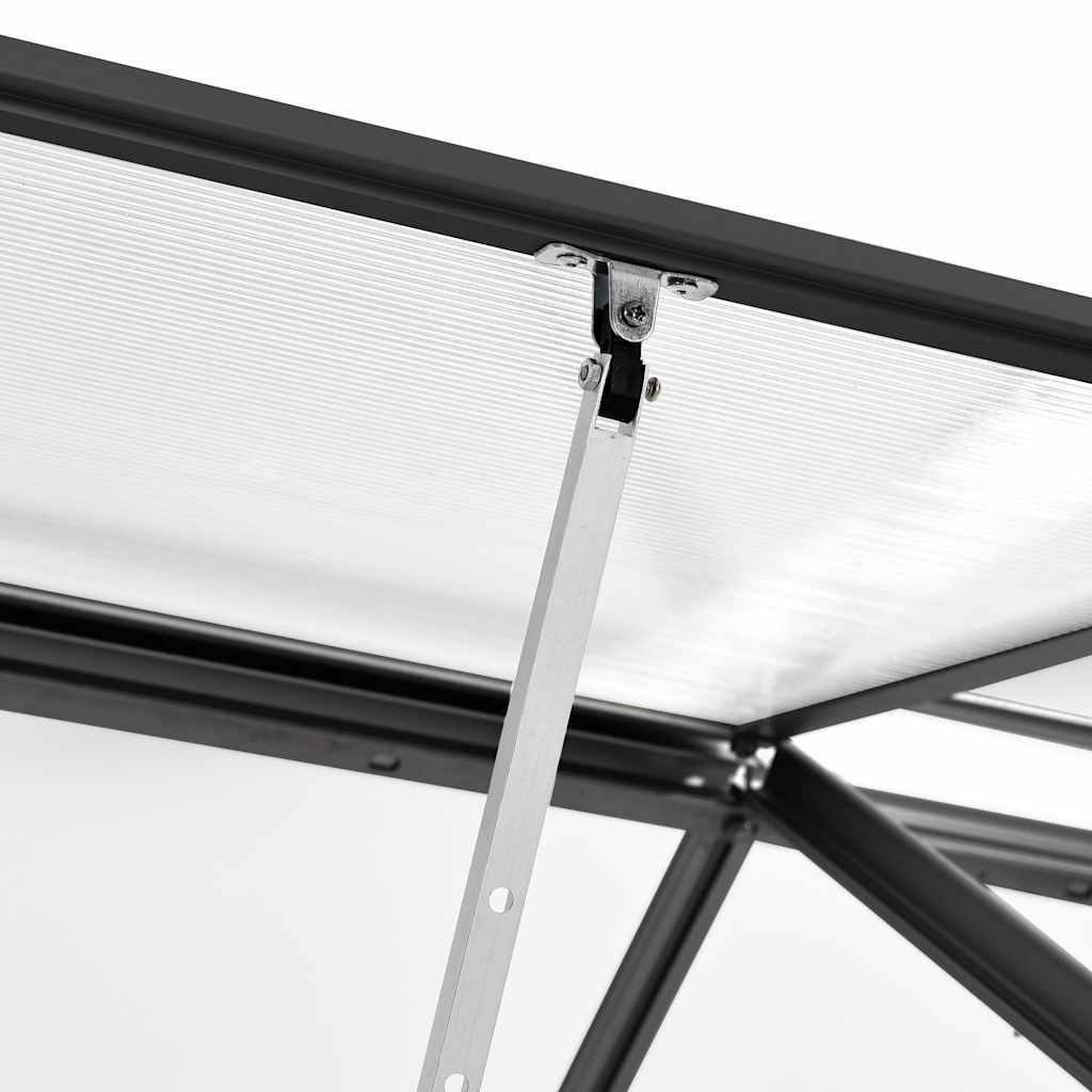 Staklenik s okvirom antracit 4,75 m² aluminijski