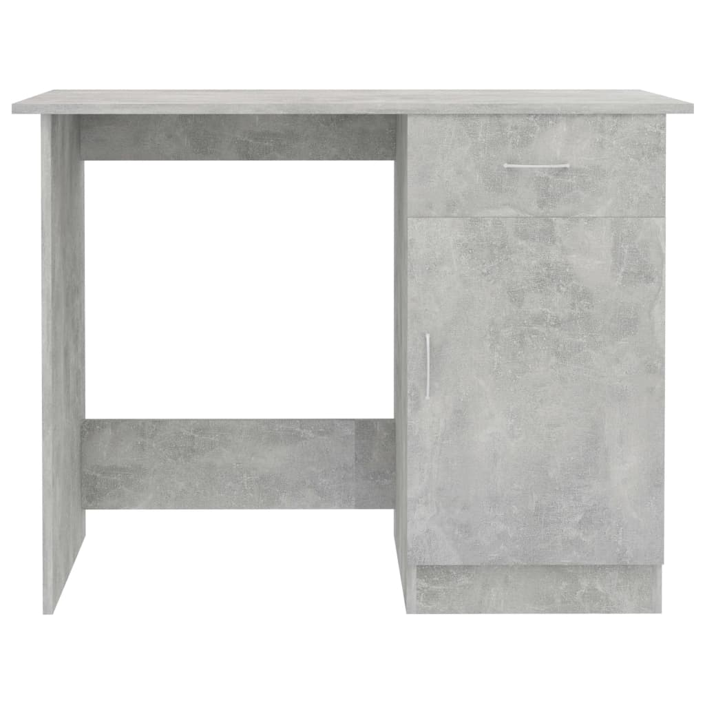 Radni stol siva boja betona 100 x 50 x 76 cm konstruirano drvo