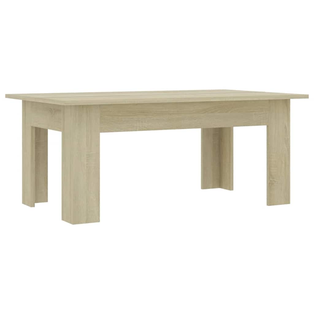 Stolić za kavu boja hrasta 100 x 60 x 42 cm konstruirano drvo
