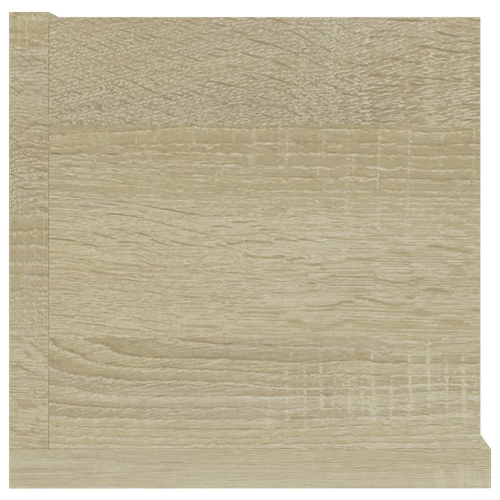 Zidna polica za CD-ove boja hrasta 100 x 18 x 18 cm drvena