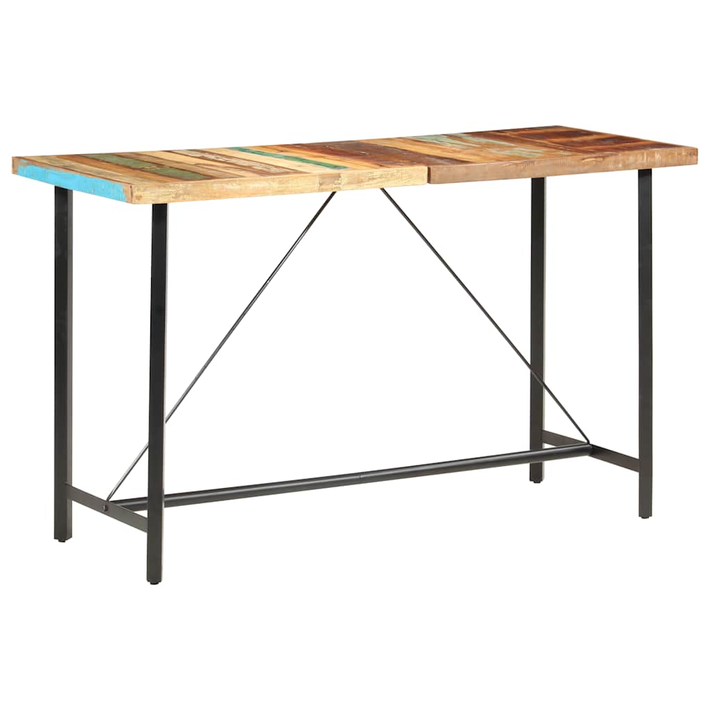 Barski stol 180 x 70 x 107 cm od masivnog obnovljenog drva