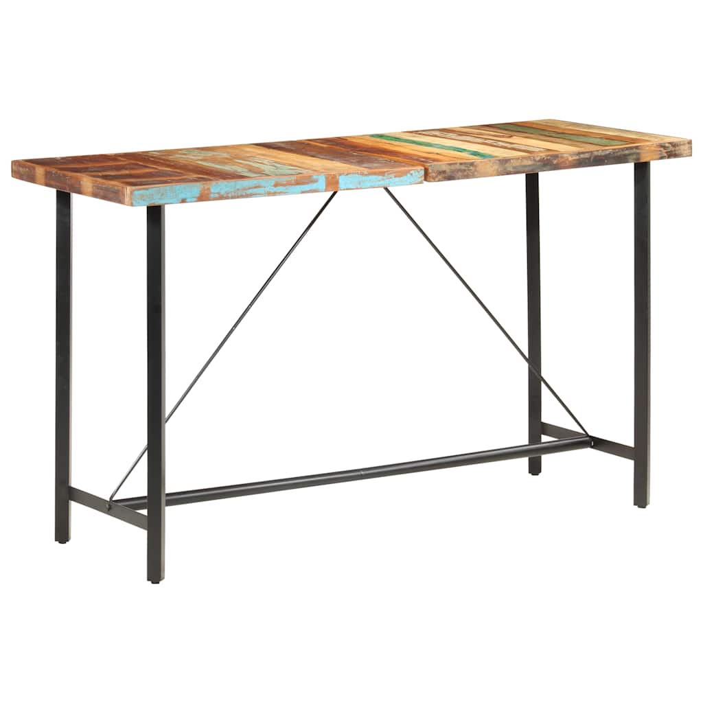 Barski stol 180 x 70 x 107 cm od masivnog obnovljenog drva