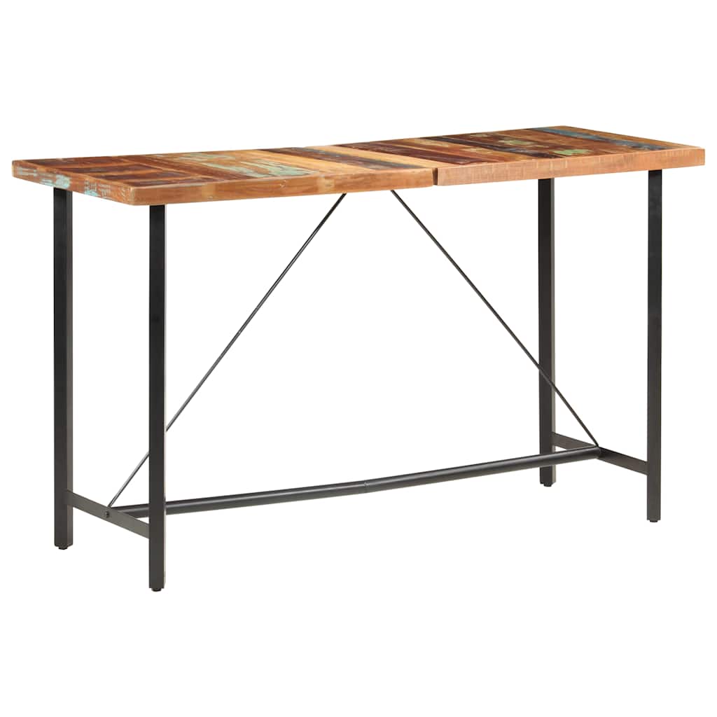Barski stol 180 x 70 x 107 cm od masivnog obnovljenog drva