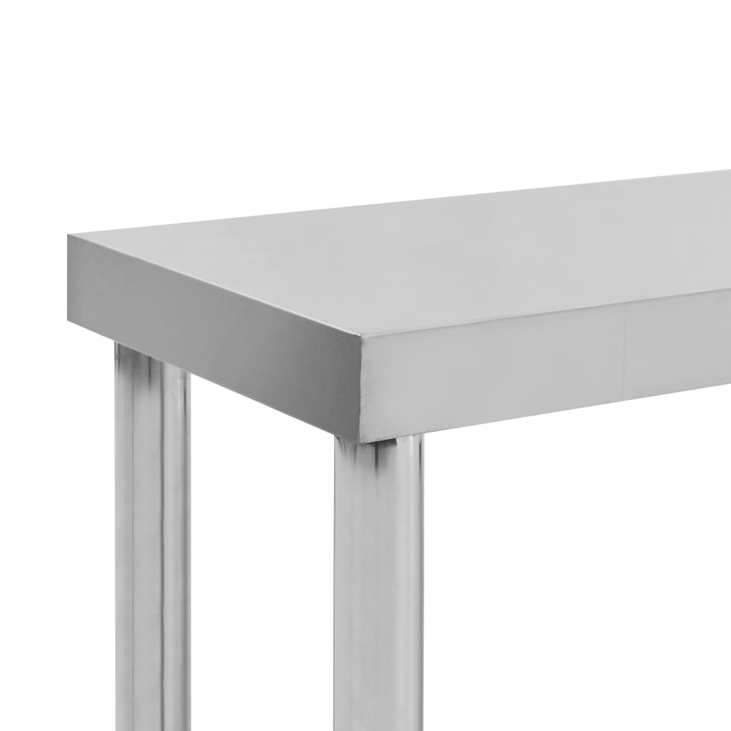 Polica za radni stol 120 x 30 x 35 cm od nehrđajućeg čelika