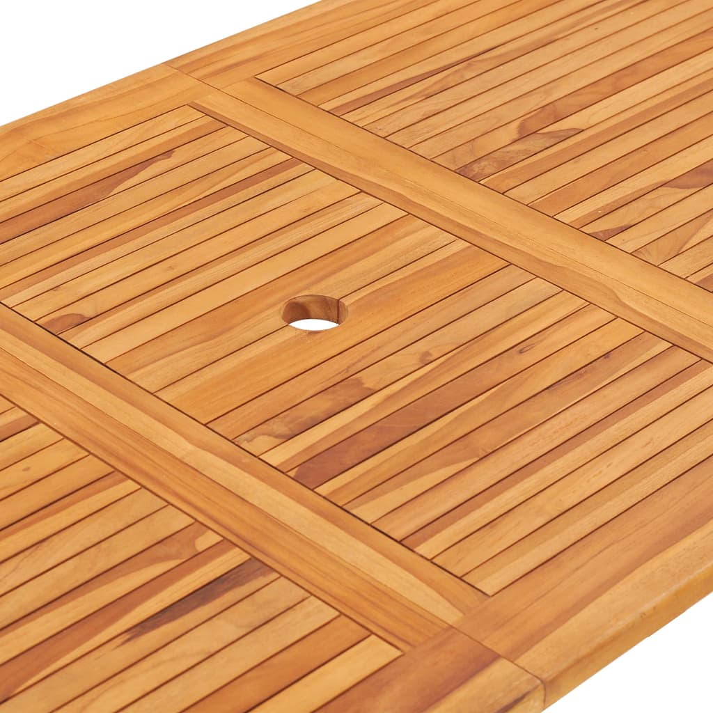 Sklopivi vrtni stol 160 x 80 x 75 cm od masivne tikovine