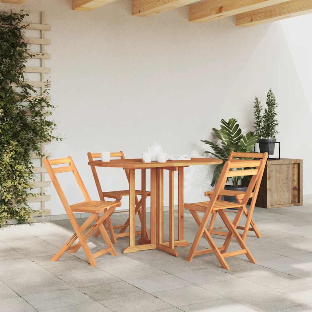 Preklopni vrtni stol 120 x 70 x 75 cm od masivne tikovine