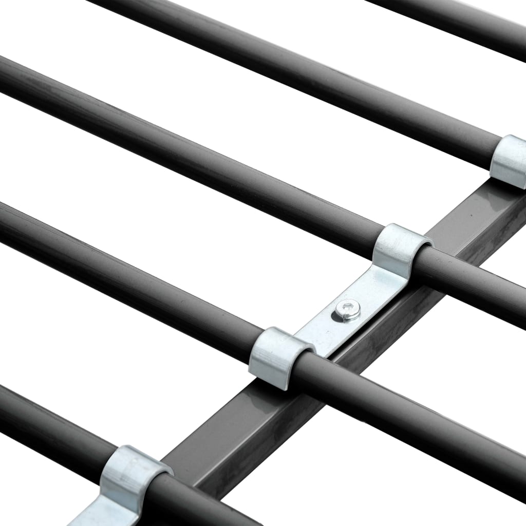 Krevet na kat sa stolićima u okviru sivi metalni 90 x 200 cm
